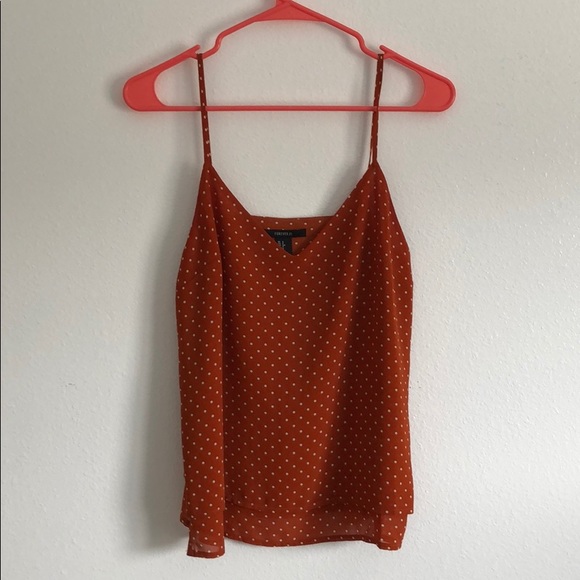 Orange polka dot top(3 for $25)